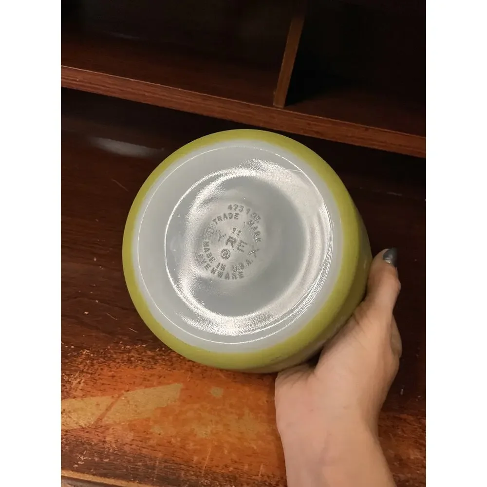 Vintage spring blossom crazy daisy Pyrex 1qt 473 casserole DISHWASHER DAMAGED